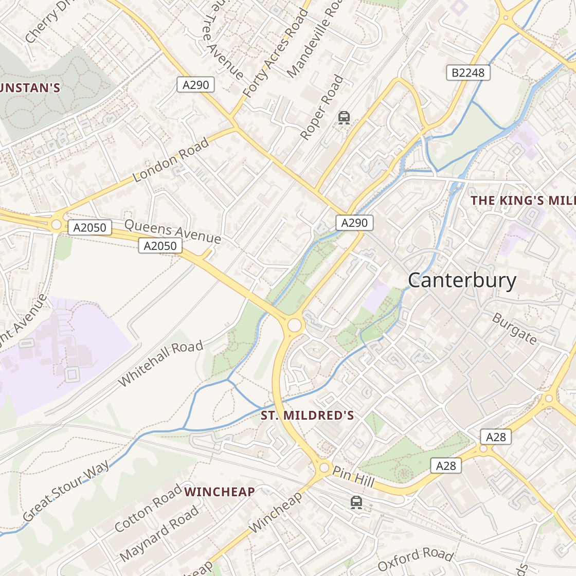 Illustrative local ranking heatmap for the search "roof repair"